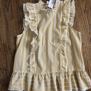 Sleeveless Ruffle Top